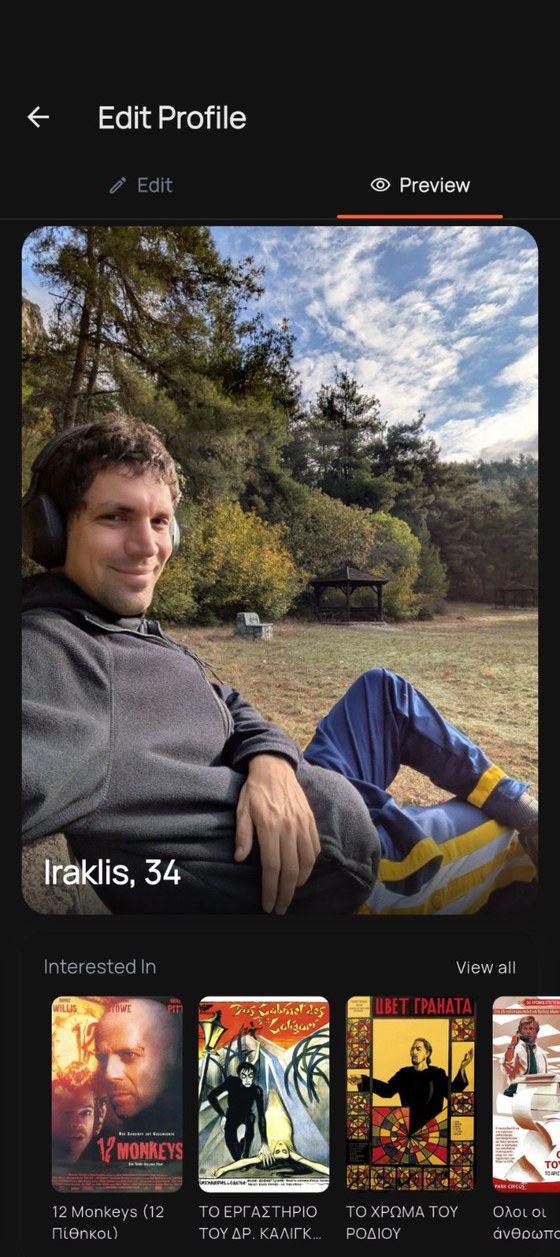 A zemra. profile and the shows it's interested in